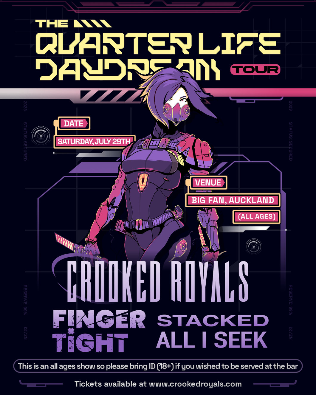 Crooked Royals “Quarter Life Daydream” New Zealand Tour - Auckland (All Ages)