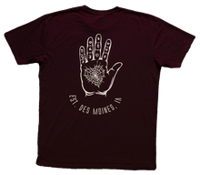 Load image into Gallery viewer, Spider Hand Tee (Burgundy)
